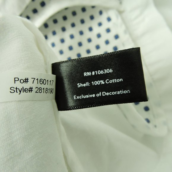 Boston Proper M jacket top white embroidered 3D applique embellished butterflies - Picture 14 of 14